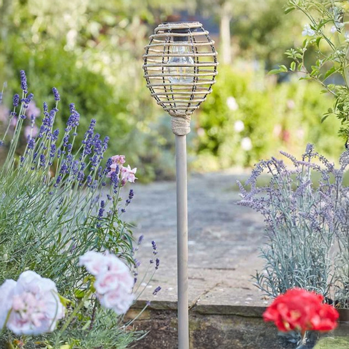 Smart Solar 70cm Lumina Faux Rattan Stake Light