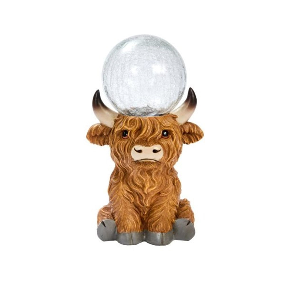 Smart Solar 36cm Highland Orb Light up Crackle Glass Ball Garden Ornament