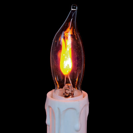 Premier 41cm 7 Bulb Flickering Flame Wooden Candle Bridge