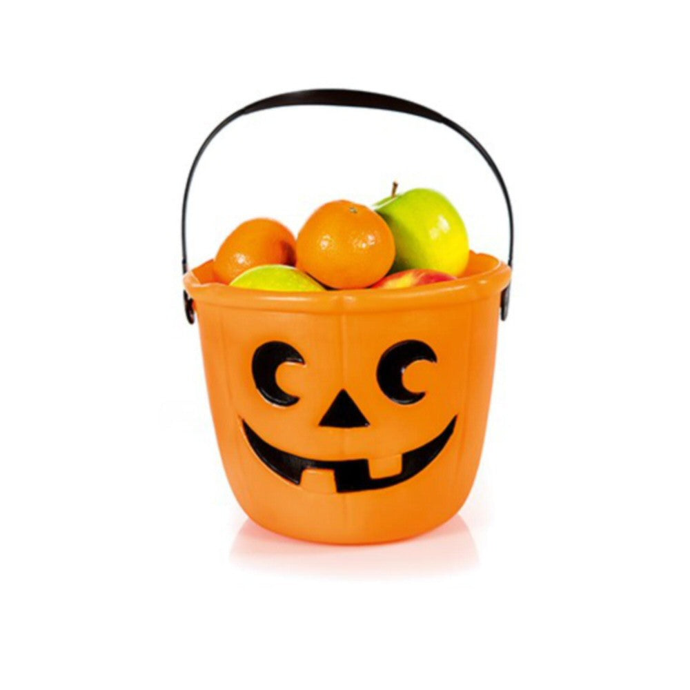 Premier 25cm Orange Trick or Treat Halloween Pumpkin Bucket