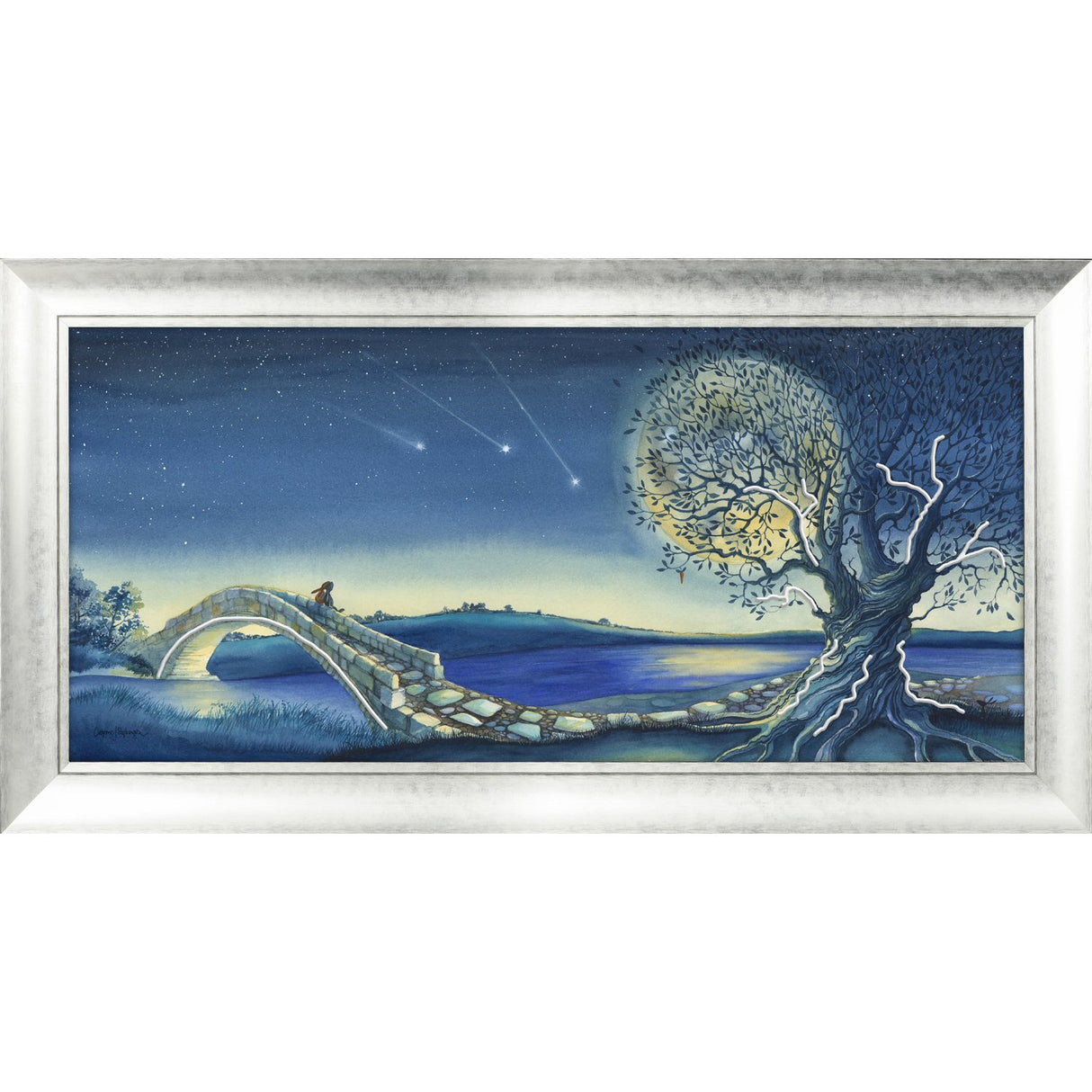Artko 112cm 'Over The Moon' Framed Print by Catherine J Stephenson - AK11966
