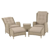 Bramblecrest Chedworth 2 Seater Deluxe Recliner Set Sandstone