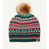 Brakeburn One Size Green Fair Isle Knitted Hat