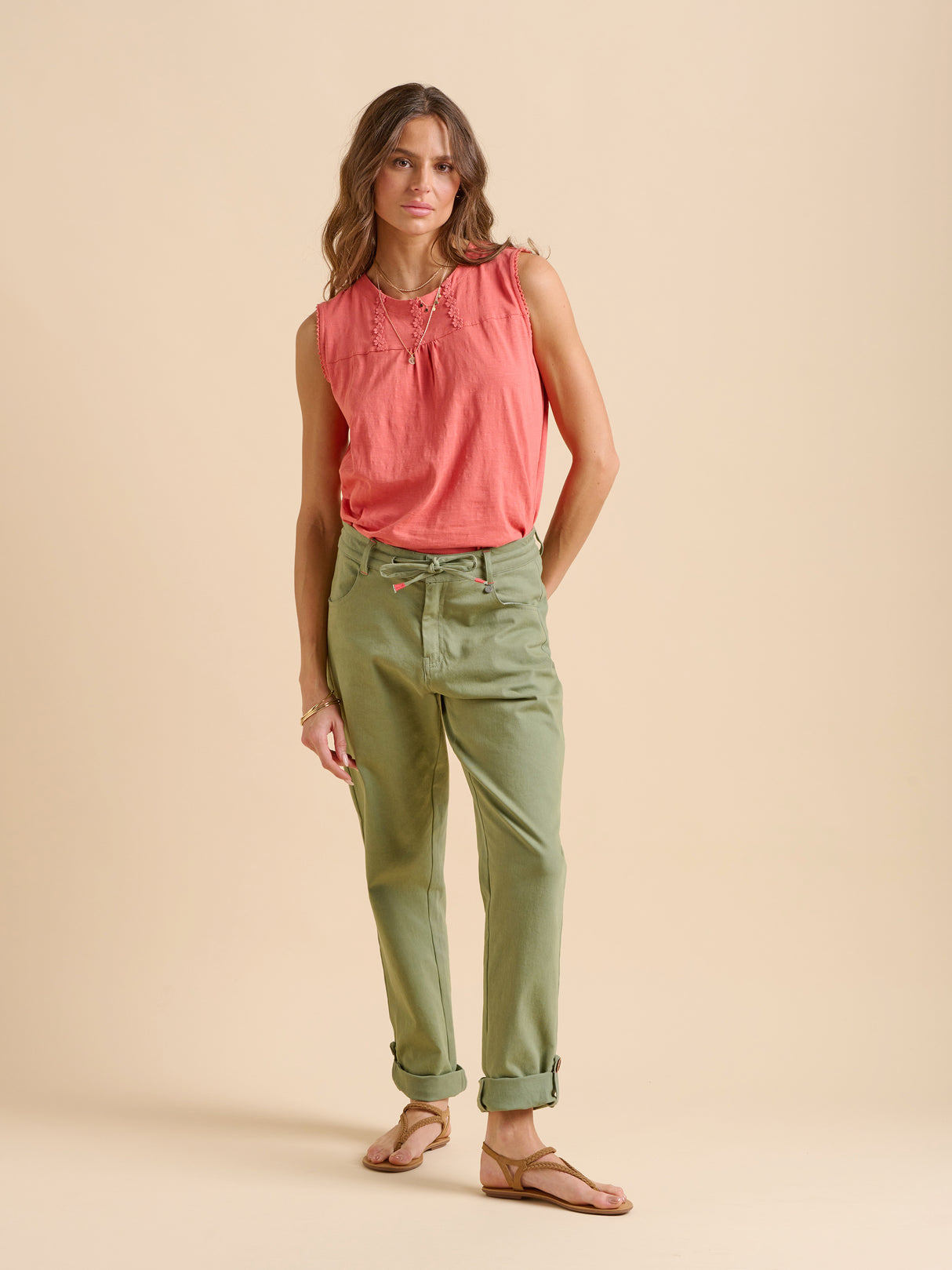 Brakeburn 10 Coral Vest Top