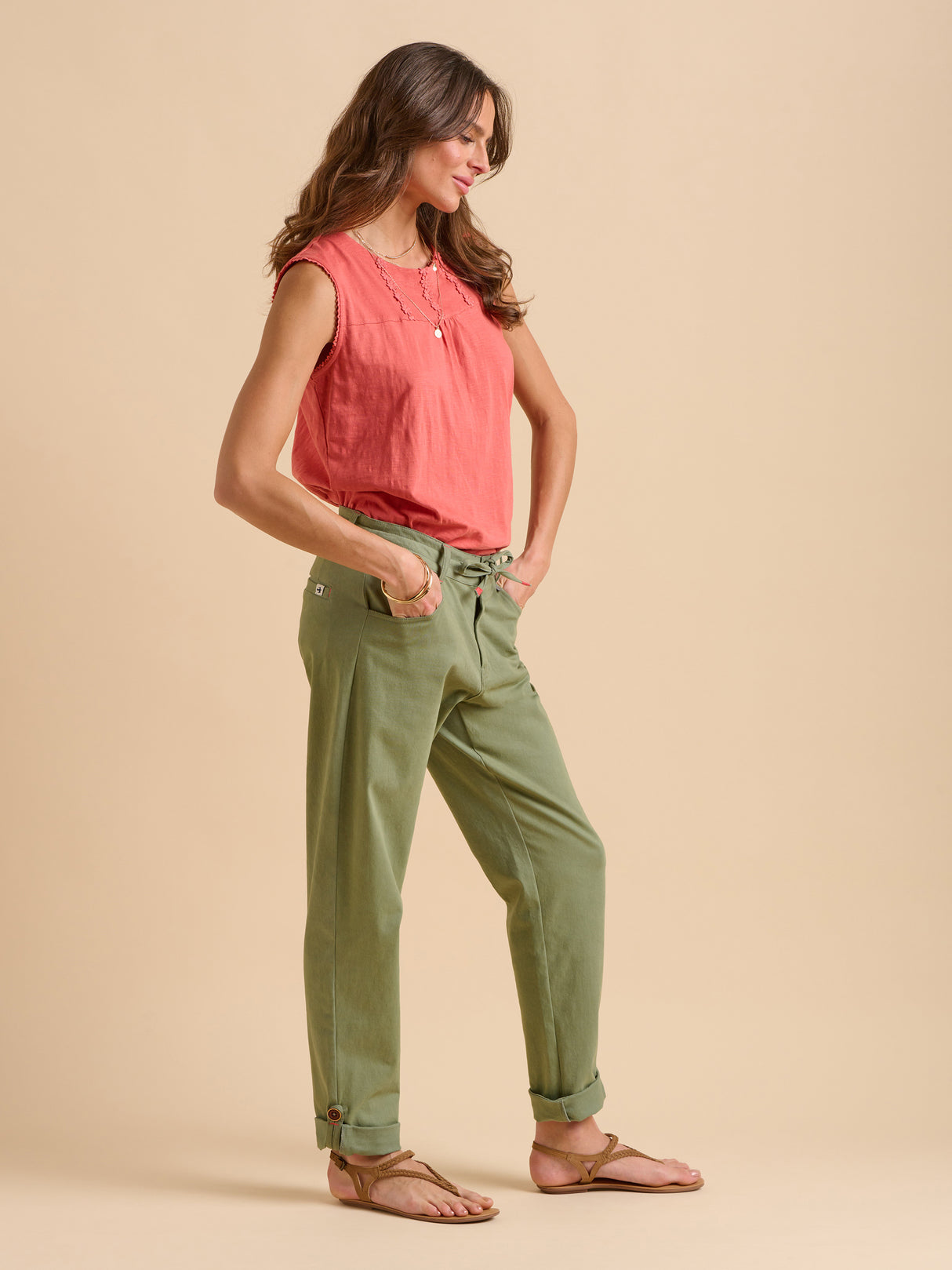 Brakeburn 10 Coral Vest Top