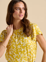 Brakeburn 10 Yellow Summer Ditsy Blouse