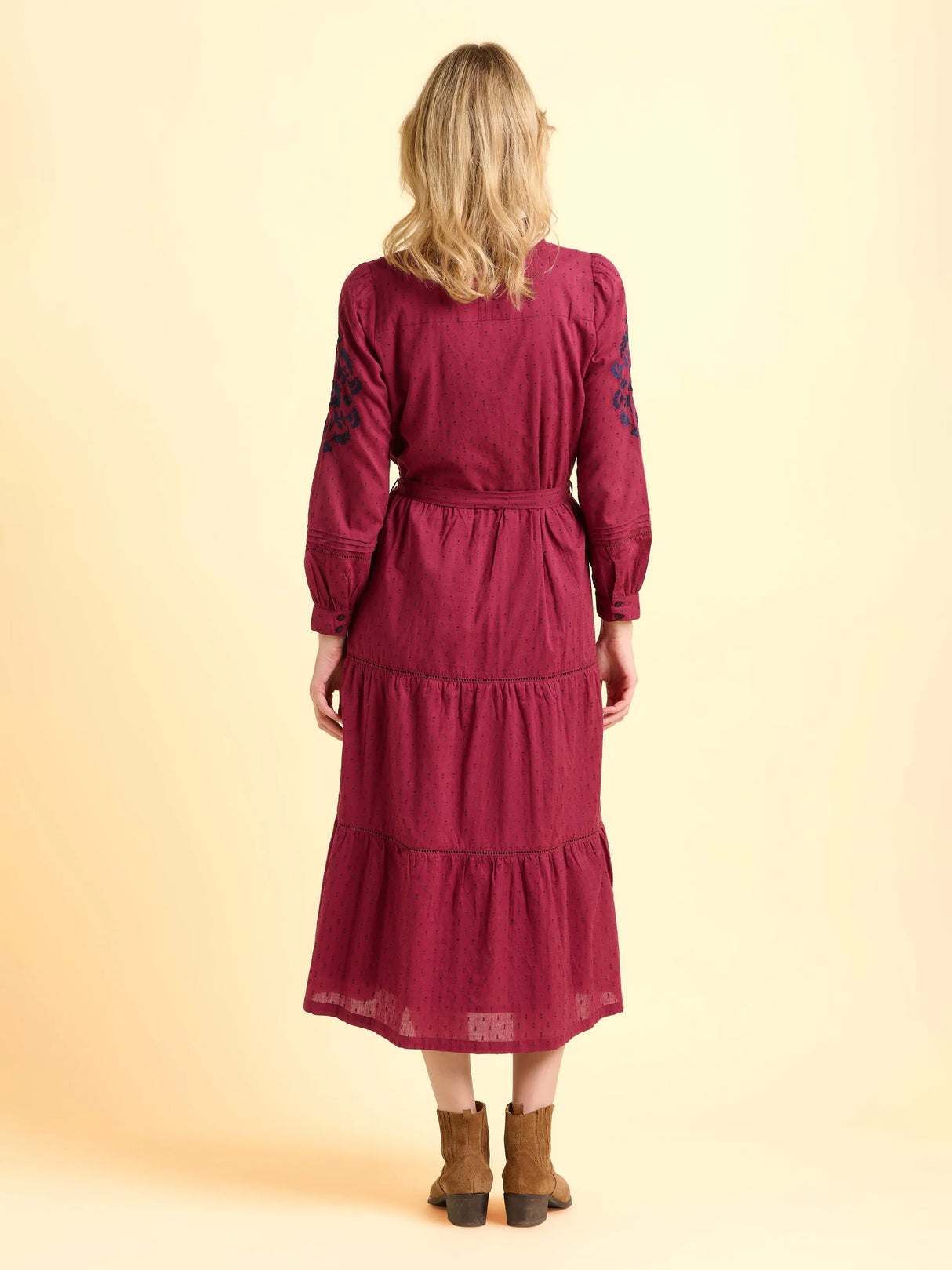 Brakeburn Embers Maxi Dress - Burgundy