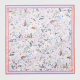 Fable England 70cm Lilac Meadow Creatures Square Scarf