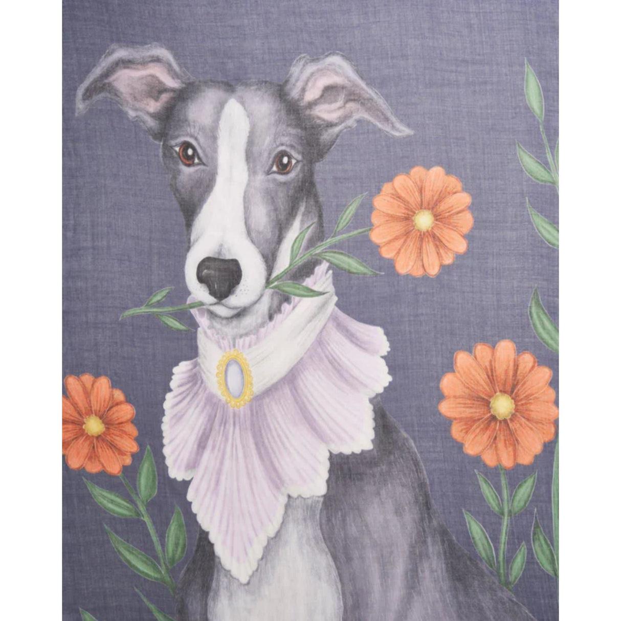 Fable England 180cm Blue Catherine Rowe Whippet Lightweight Scarf