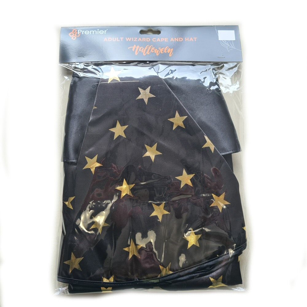 Premier One Size Wizard Cape & Hat