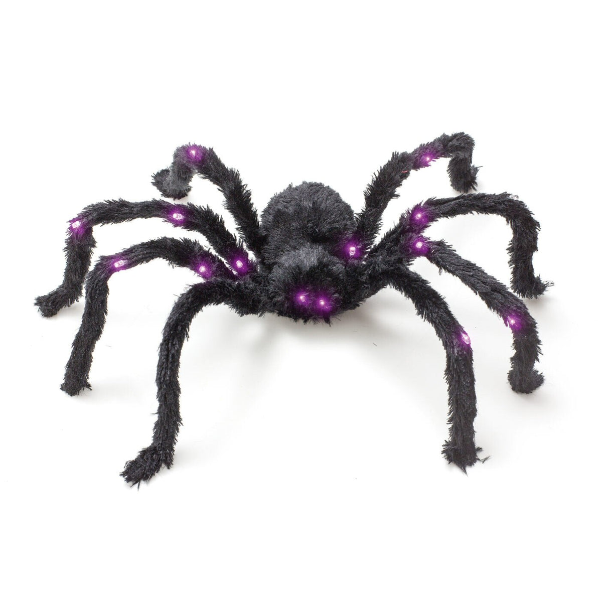 Premier 60cm Purple LED Furry Spider