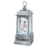 Premier 21cm LED Vintage Lantern with Santa & Tree Water Spinner (Choice of 2)