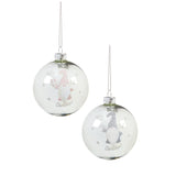 Premier 8cm My 1st Christmas Gonk Glass Bauble (Choice of 2)