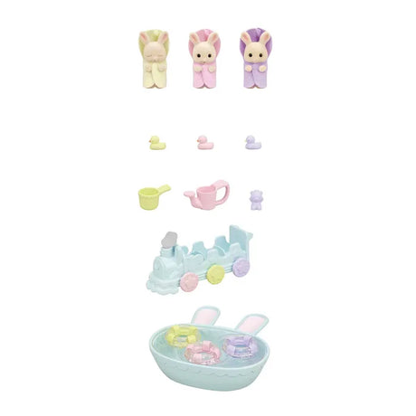 Sylvanian Families Triplets Baby Bathtime Set