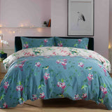 Deyongs Teal Bird Garden Reversible Single Duvet Set