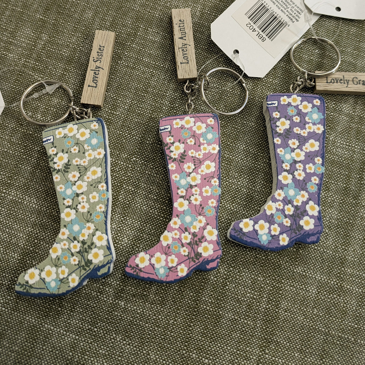 Richard Langs Welly Boot Keyring (Choice of 6)