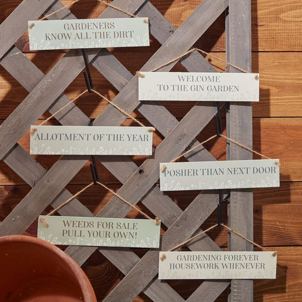 Richard Langs 17.5cm Metal Garden Quote Plaque (Choice of 12)