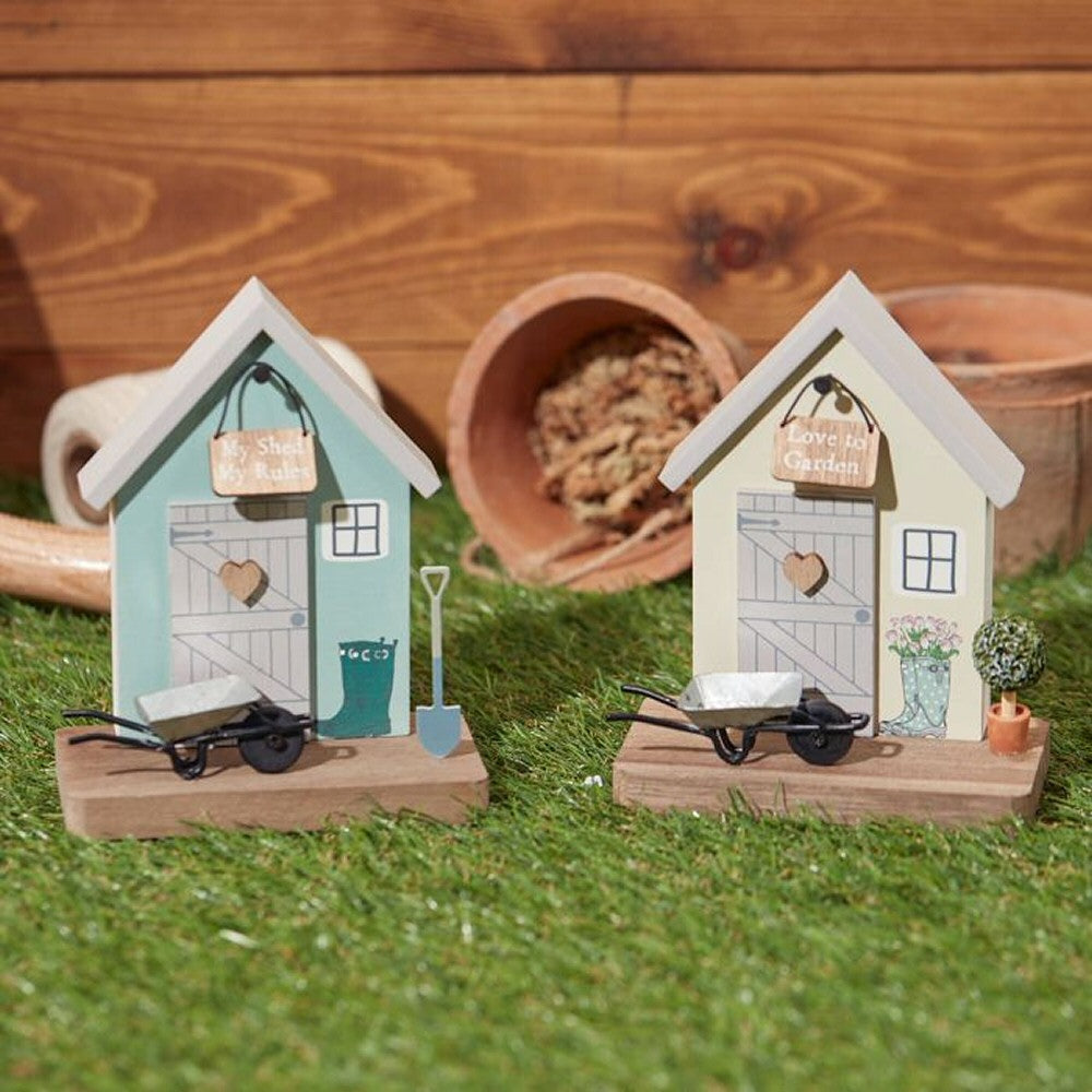 Richard Langs Shed Scene with Wheelbarrow 3D Block (Choice of 2)