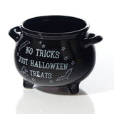 Richard Langs 14cm Black 'No Tricks Just Halloween Treats' Cauldron