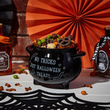 Richard Langs 14cm Black 'No Tricks Just Halloween Treats' Cauldron
