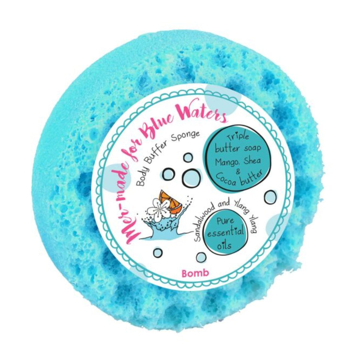 Bomb Cosmetics Mer-Made For Blue Water Body Buffer