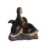 Vivid Arts 14cm Baby Ducklings on Log Resin Ornament