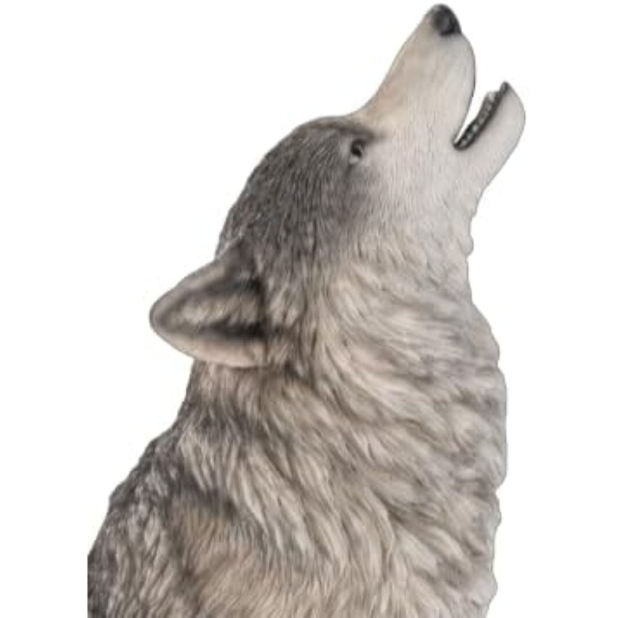 Vivid Arts 58cm Real Life Sitting Wolf Ornament