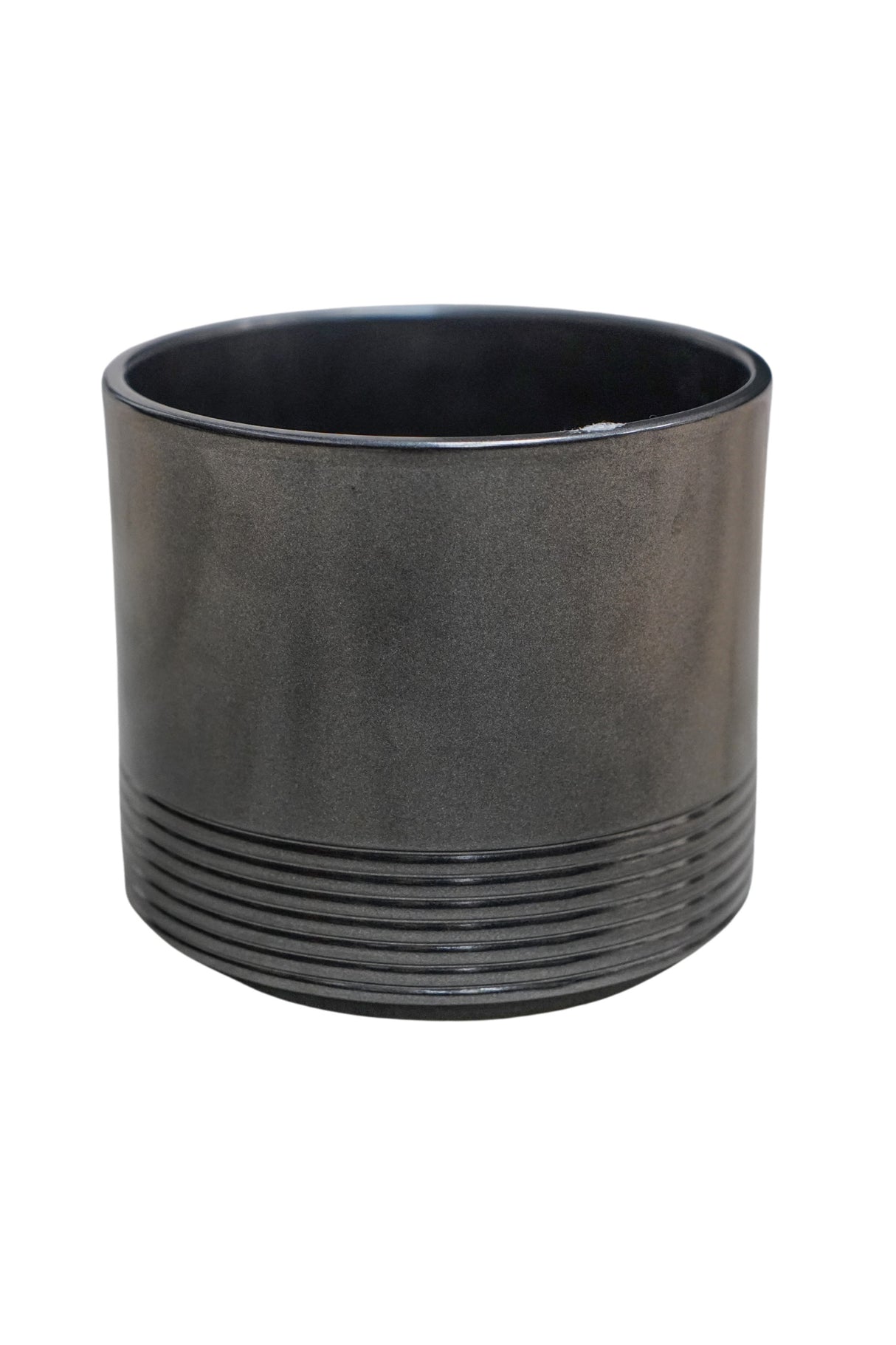 Ivyline 14cm Pewter Poinsettia Planter