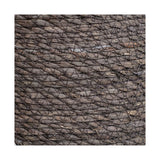 Ivyline 13cm Theo Grey Rim Woven Storage Basket Planters 100% Natural Split Seagrass