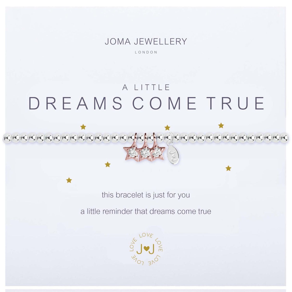 Joma Jewellery Silver A Little 'Dreams Come True' Bracelet