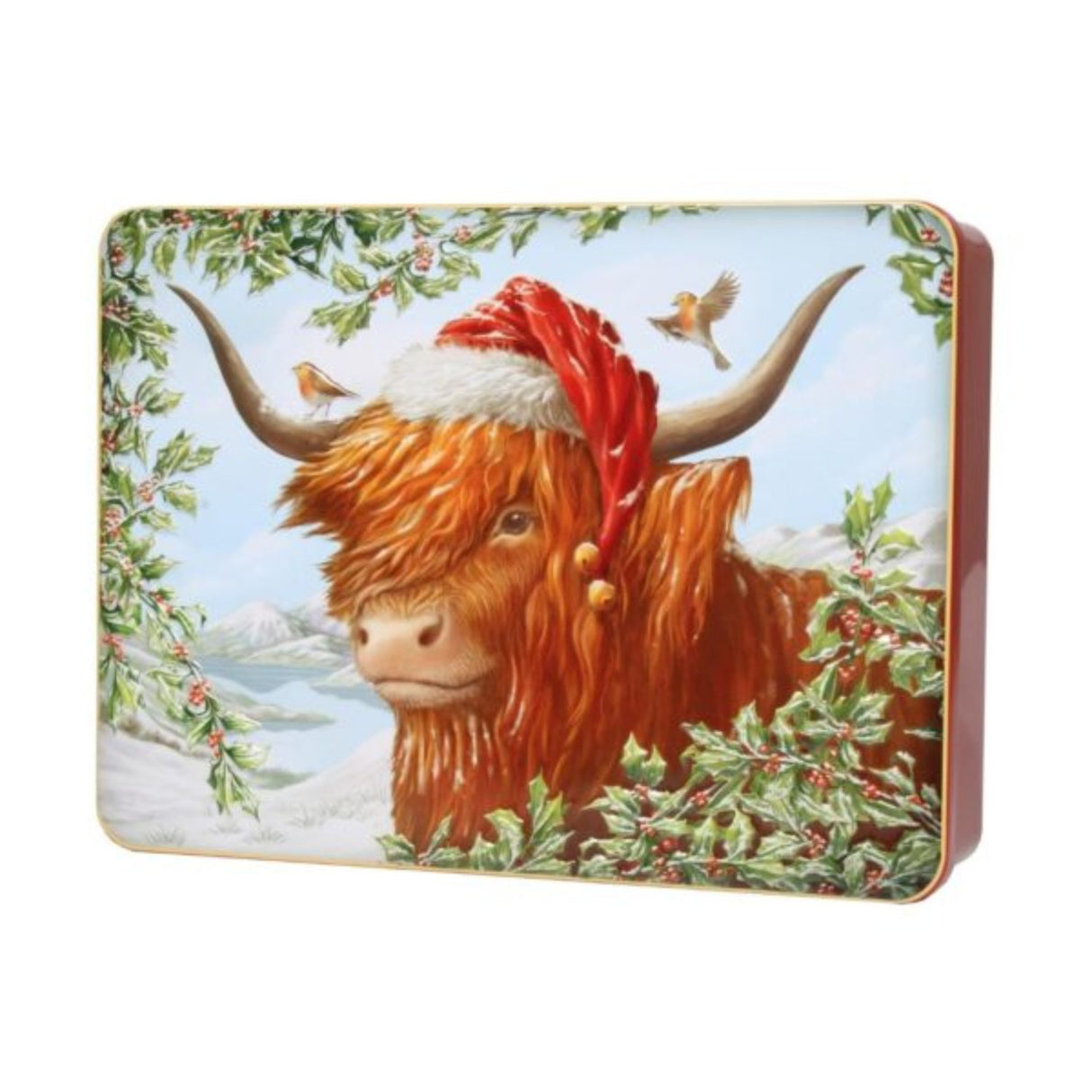 Bramble 300g Highland Cow Choc Shortcake Tin