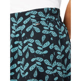 TIGI 10/12 Indigo Eco Leaf Print Button Skirt