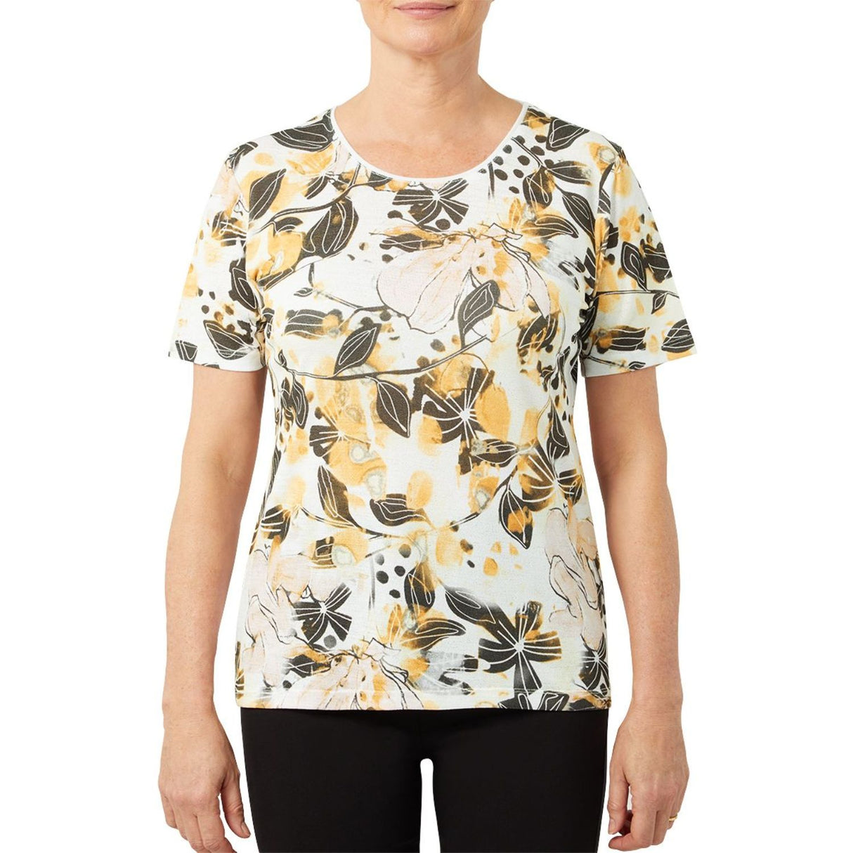 TIGI 10/12 Collage Print Top