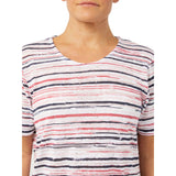 TIGI 18/20 Painterly Stripe Short Sleeve Top