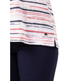 TIGI 18/20 Painterly Stripe Short Sleeve Top