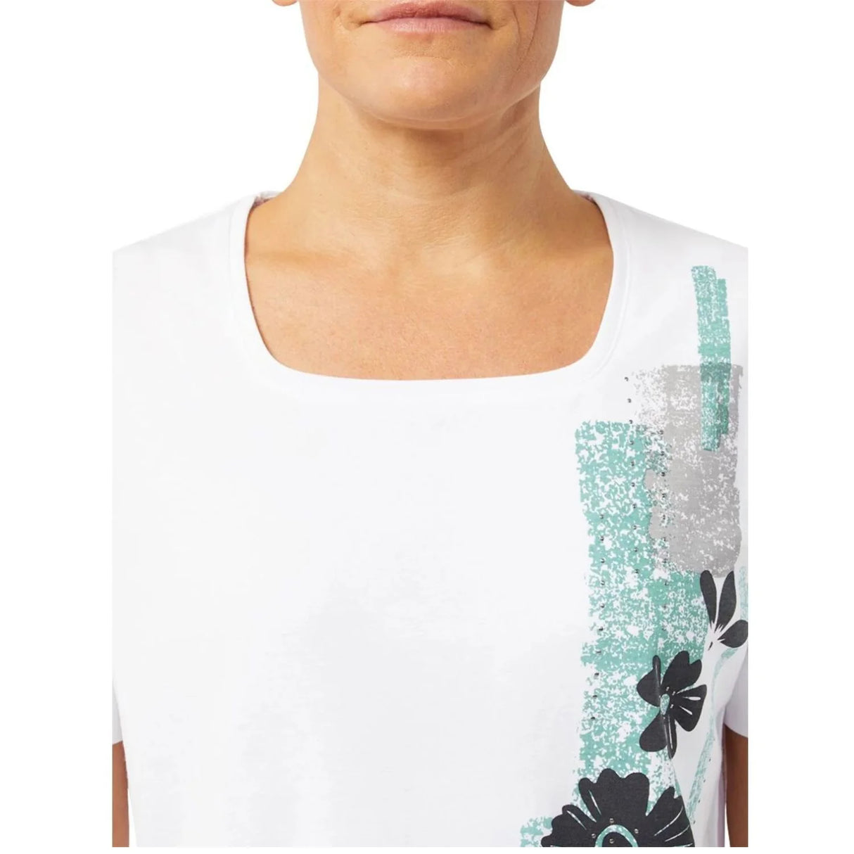 TIGI 14/16 Floral Embellished Placement Top
