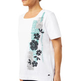 TIGI 14/16 Floral Embellished Placement Top