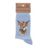 Wrendale 4-7 Daisy Coo Highland Cow Socks