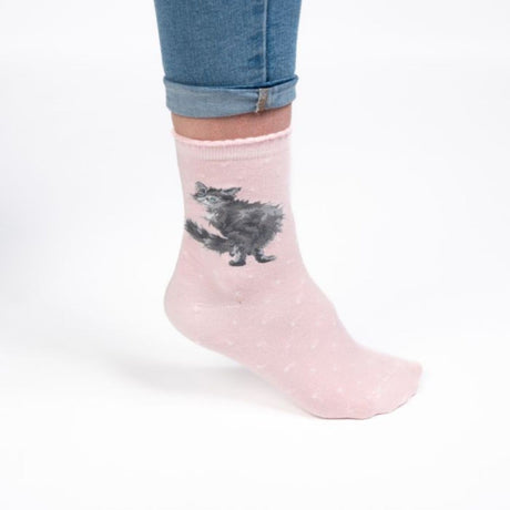 Wrendale 4-7 Glamour Puss Cat Socks