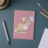 Wrendale A6 I Spy a Butterfly Rabbit Notebook