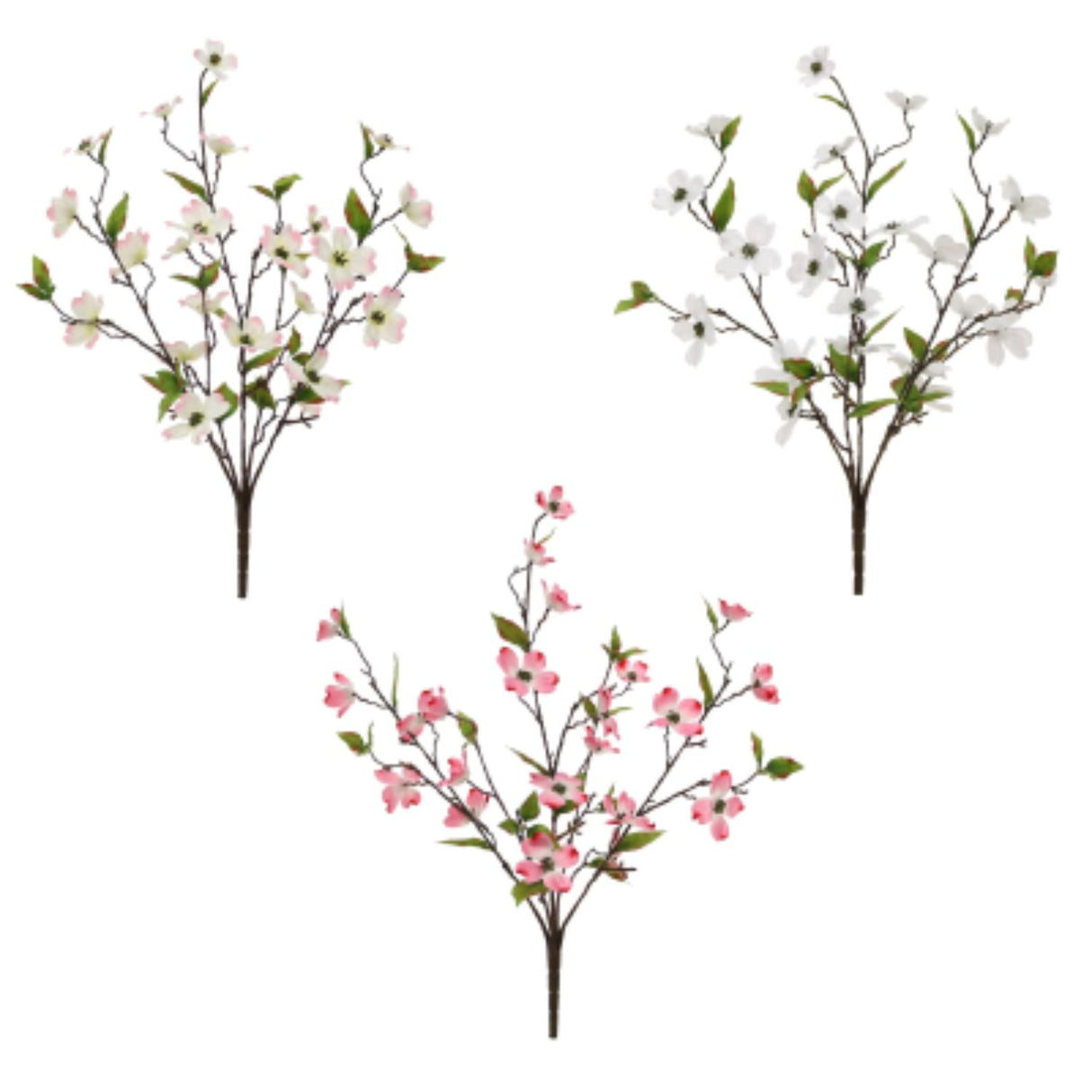 Sincere Floral 63cm Dogwood Bush