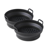 Tower Round Foldable Trays (Set of 2)