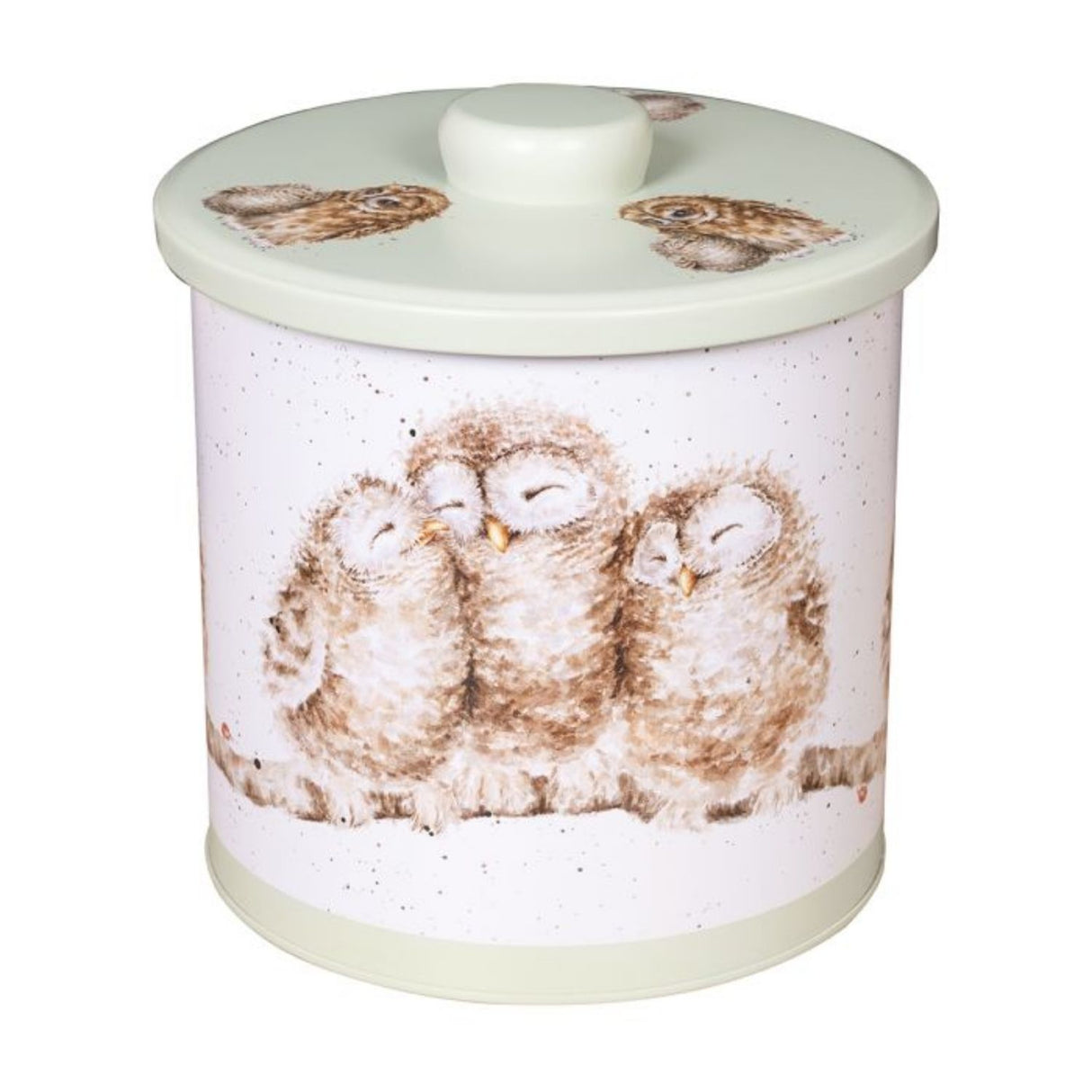 Wrendale 17cm The Country Set Owl Biscuit Tin