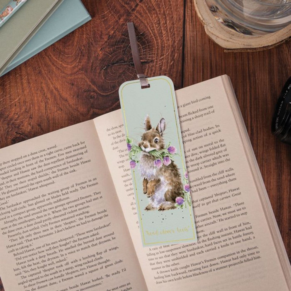 Wrendale 15cm Head Clover Heels Rabbit Bookmark