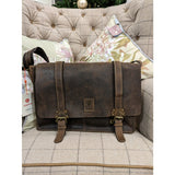 Mala Leather 24cm Brown Cactus Leather Medium Satchel