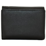 Mala Leather Black Juno Tri Fold Purse