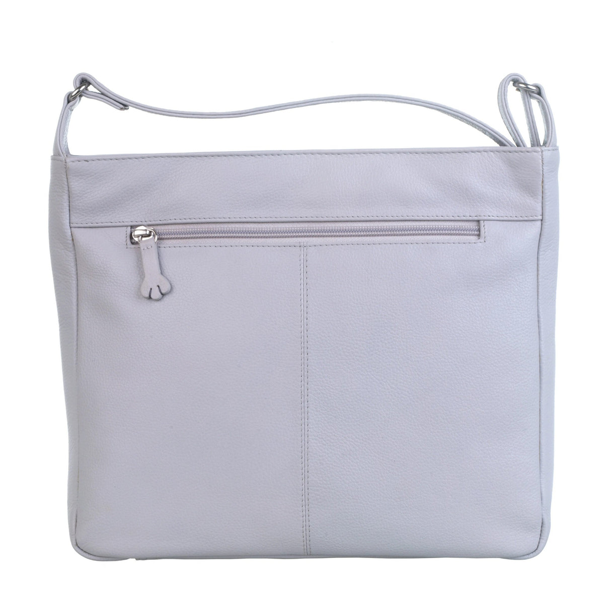 Mala Leather Grey Hamish's Cat House Compact Cross Body Bag