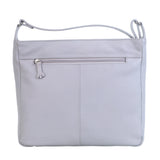 Mala Leather Grey Hamish's Cat House Compact Cross Body Bag
