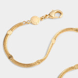 Katie Loxton Celeste Waterproof Gold Snake Chain Bracelet
