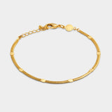 Katie Loxton Celeste Waterproof Gold Snake Chain Bracelet
